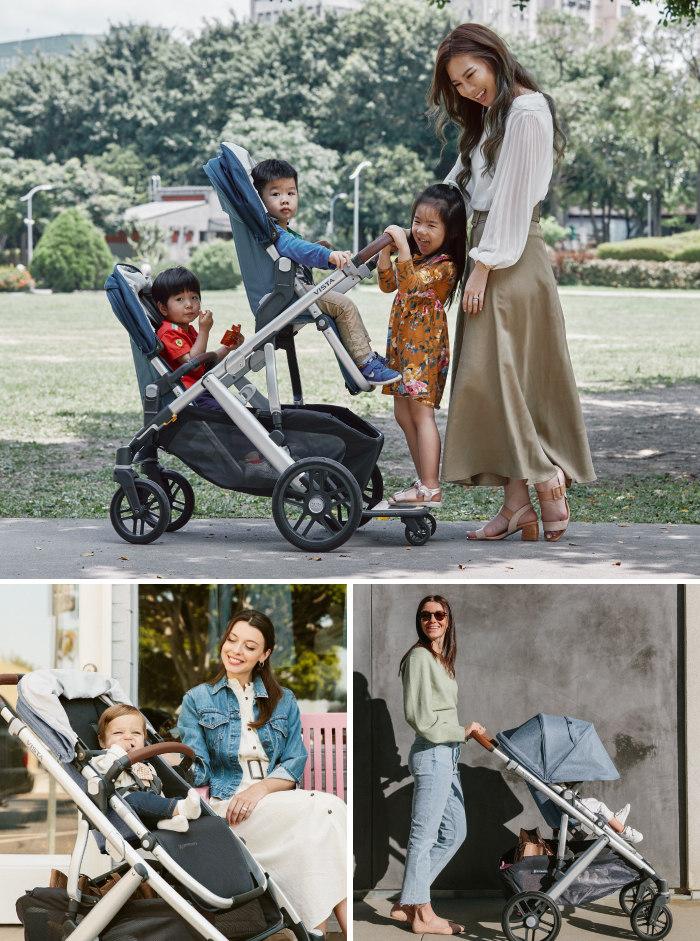 美國UPPAbaby - VISTA V2 王者之尊旗鑑：雙寶推車-黑色啞光 JKE-15.1kg