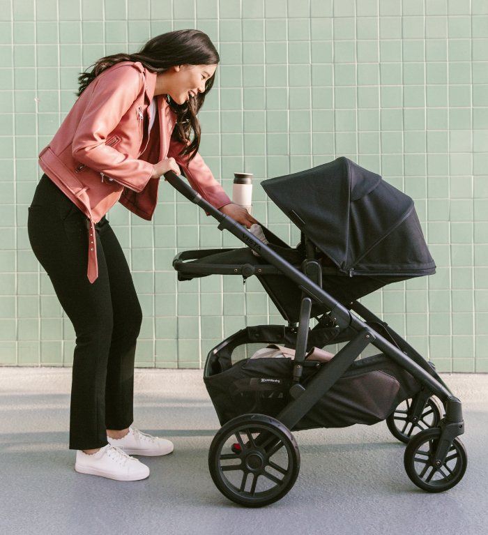 美國UPPAbaby - VISTA V2 王者之尊旗鑑：雙寶推車-黑色啞光 JKE-15.1kg