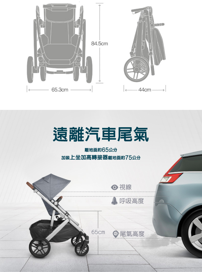 美國UPPAbaby - VISTA V2 王者之尊旗鑑：雙寶推車-黑色啞光 JKE-15.1kg